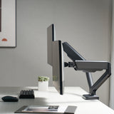 ProperAV Desk Monitor Mount 17" - 32" Dual Articulated Swing Arm VESA Max 100x100
