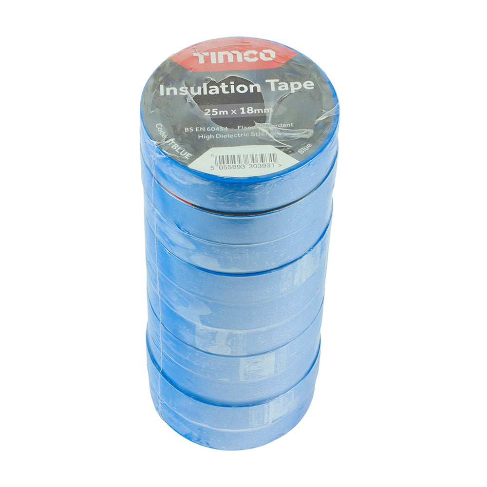 PVC Insulation Tape - 25m x 18mm - 10 Rolls