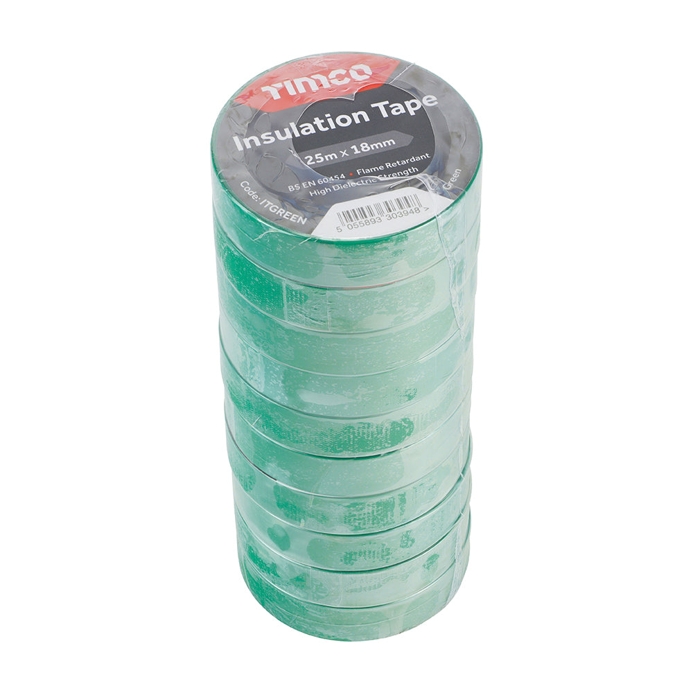 PVC Insulation Tape - 25m x 18mm - 10 Rolls