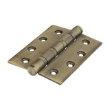 Performance Ball Race Heavy Duty Door Hinges – Solid Brass – Antique Brass