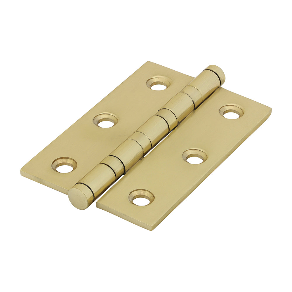 Performance Ball Race Heavy Duty Door Hinges – Solid Brass – Polished Brass