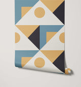 Pierre Geometric Triangle Wallpaper