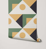 Pierre Geometric Triangle Wallpaper
