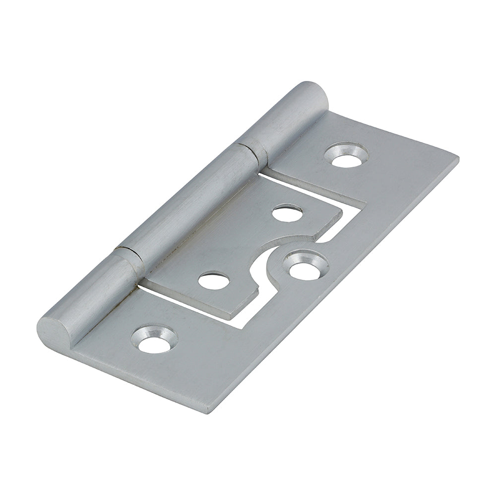 Plain Bearing Flush Hinge – Solid Brass – Satin Chrome