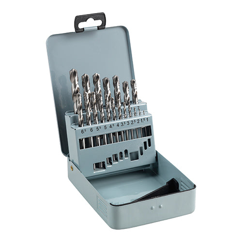 Professional HSS Ground Jobber Drill Set – 19 Piece