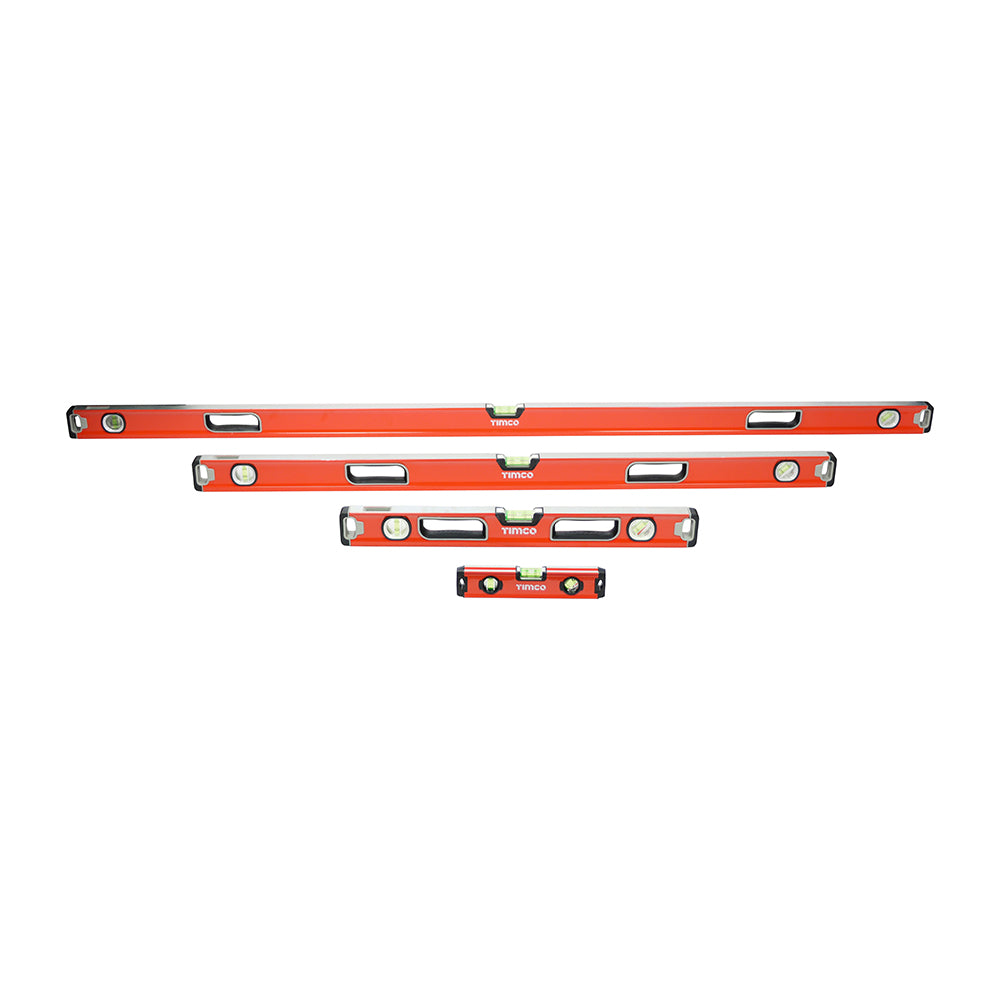 Professional Spirit Level Set - Box Beam - 9, 24, 48, 71, Inch