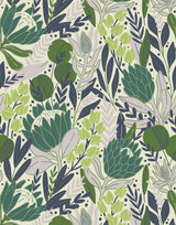 Protea Feature Heavily Illustrated Wildflower Wallpaper