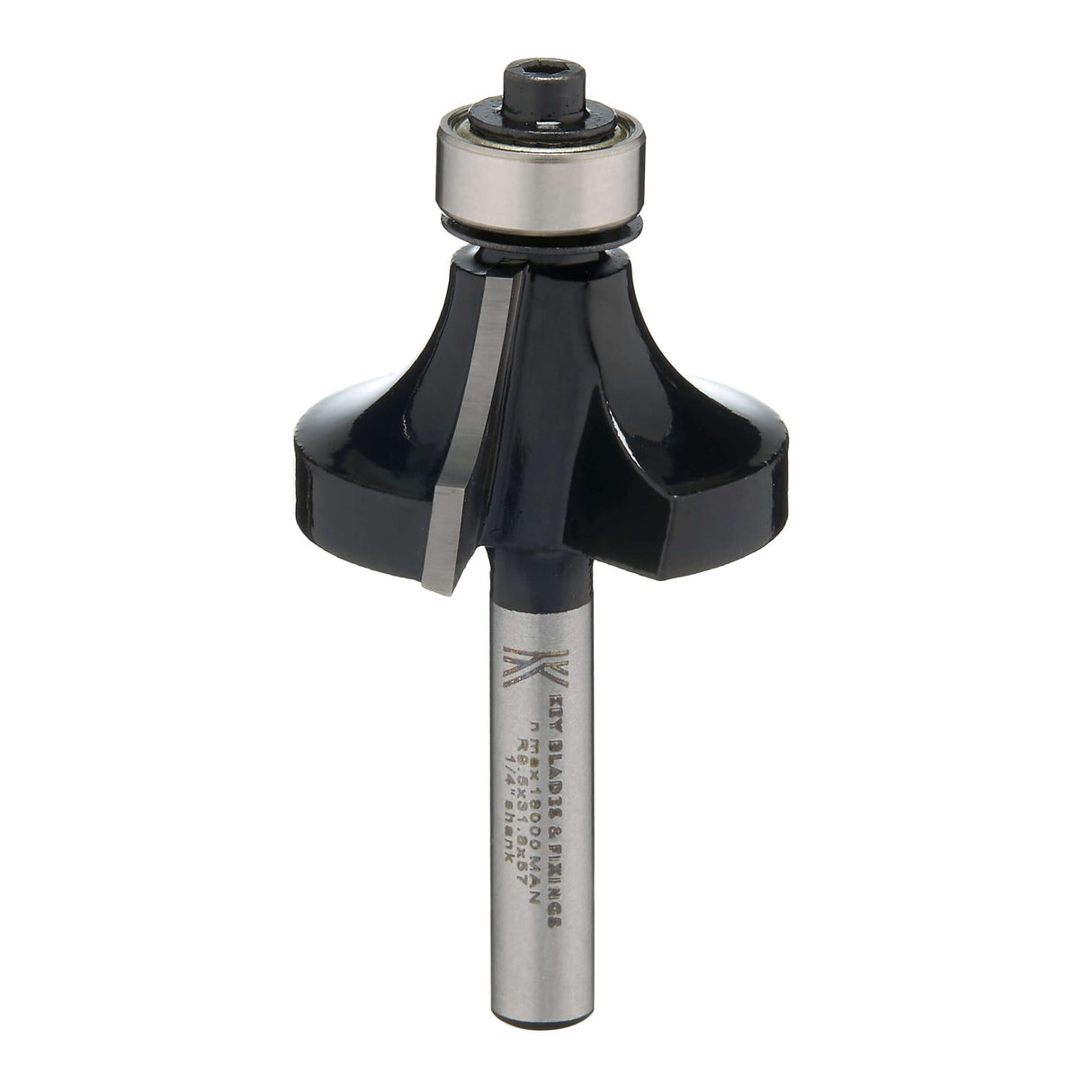Key Blades 1/4" Rounding Over Router Cutter 9.5mm Radius - R11