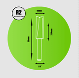 Key Blades Straight Router Cutter 1/4" x 18mm x 25.4mm - R2