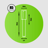 Key Blades Straight Router Cutter 1/4" x 10mm x 19mm - R5