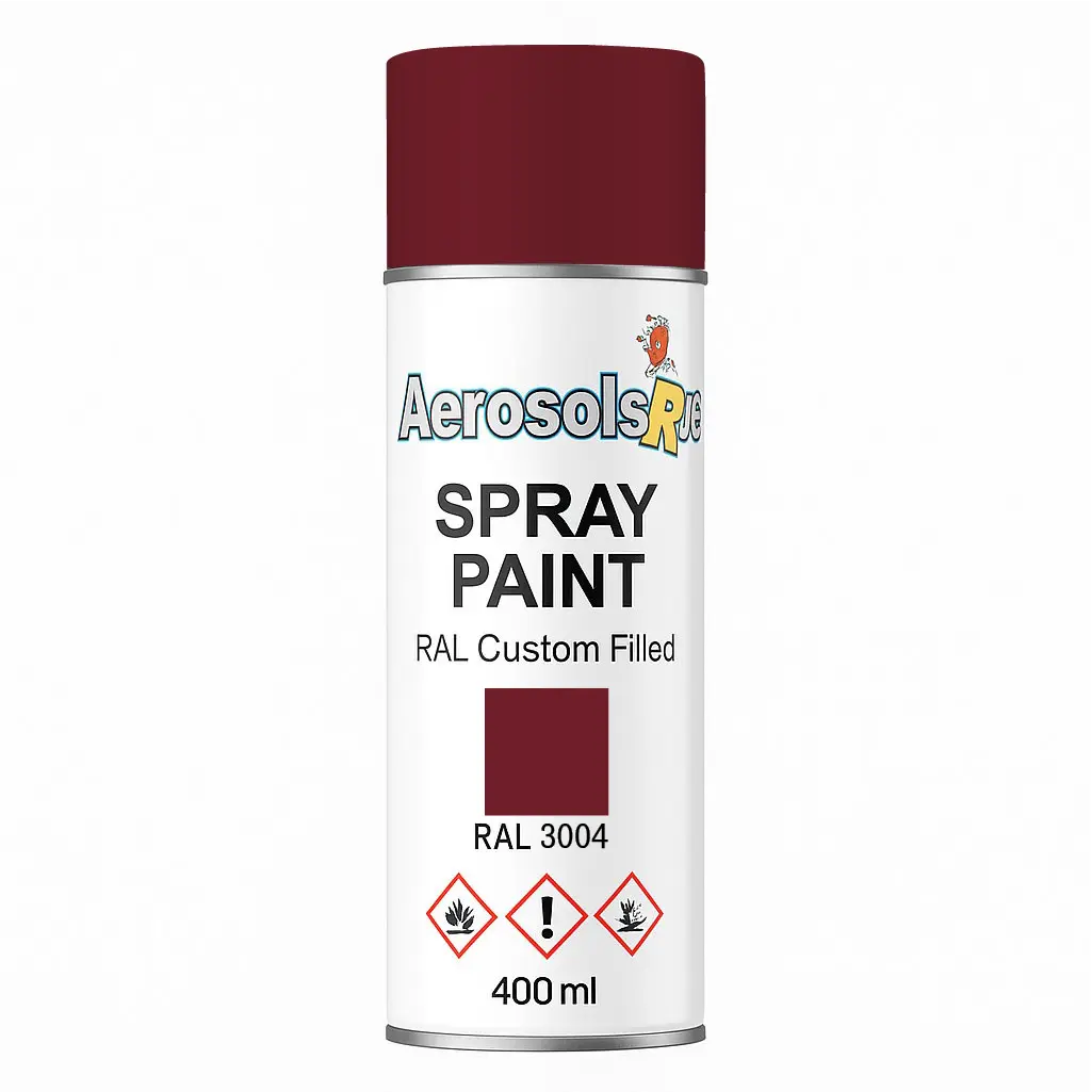RAL 3004 Purple Red- 400ml Aerosol Spray Paint Any Finish
