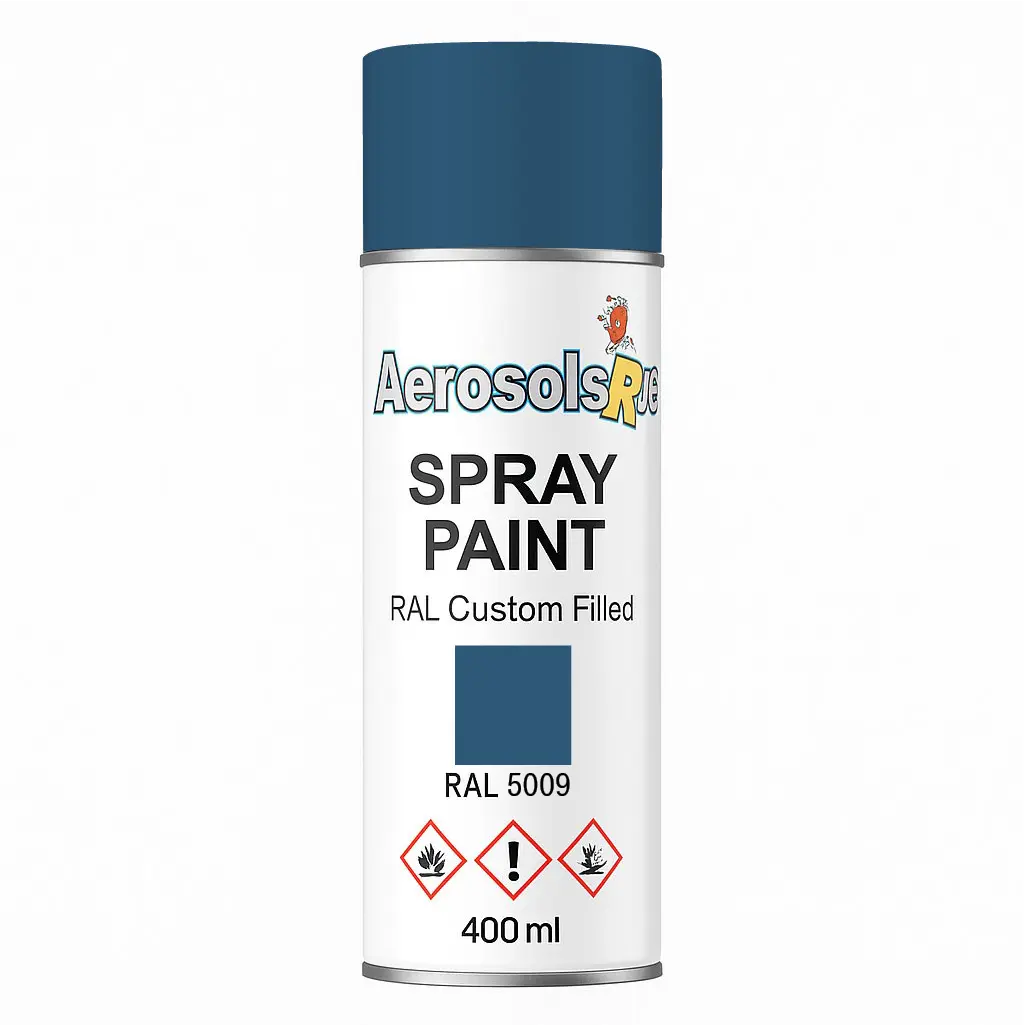 RAL 5009- 400ml Aerosol Spray Paint Any Finish