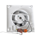 Through Wall Ventilation Kit RICO Pull-Cord Switch Fan with Brown External Vent