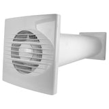Through Wall Ventilation Kit RICO Standard Fan with White External Vent