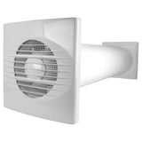 Through Wall Ventilation Kit RICO Timer and Humidistat Fan with Brown External Vent
