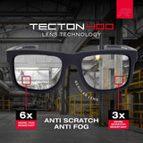 RILEY Navigator Anti-Scratch Safety Fashion Glasses – Clear Lens