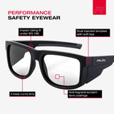 RILEY Navigator Anti-Scratch Safety Fashion Glasses – Clear Lens
