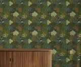 Raja Patchwork Forest Wallpaper