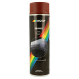 Motip Primer Spray 500ml, Available in White, Grey, Red and Black - Primer spray paint serves to prepare a surface for painting by improving paint adhesion, creating a smooth base, and preventing issues like bleed-through or uneven coverage.