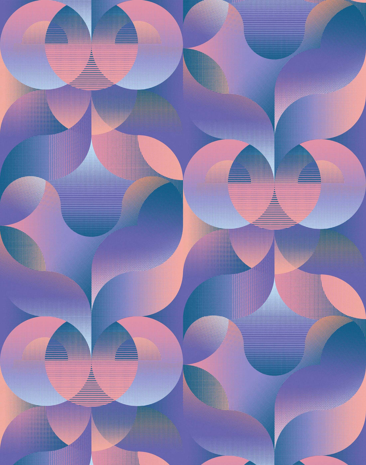 Reflekt Night Metaverse Abstract Pattern Wallpaper