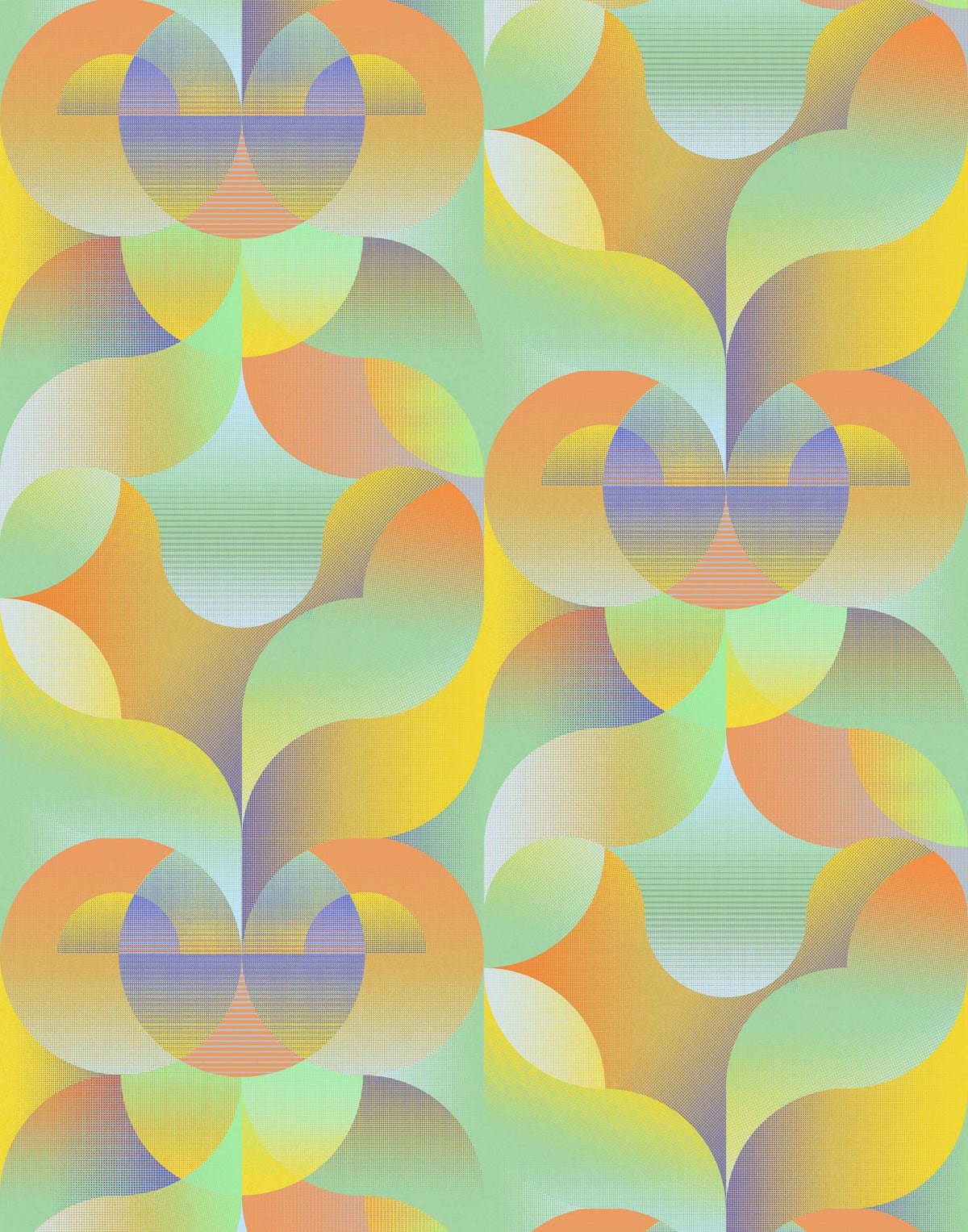 Reflekt Night Metaverse Abstract Pattern Wallpaper