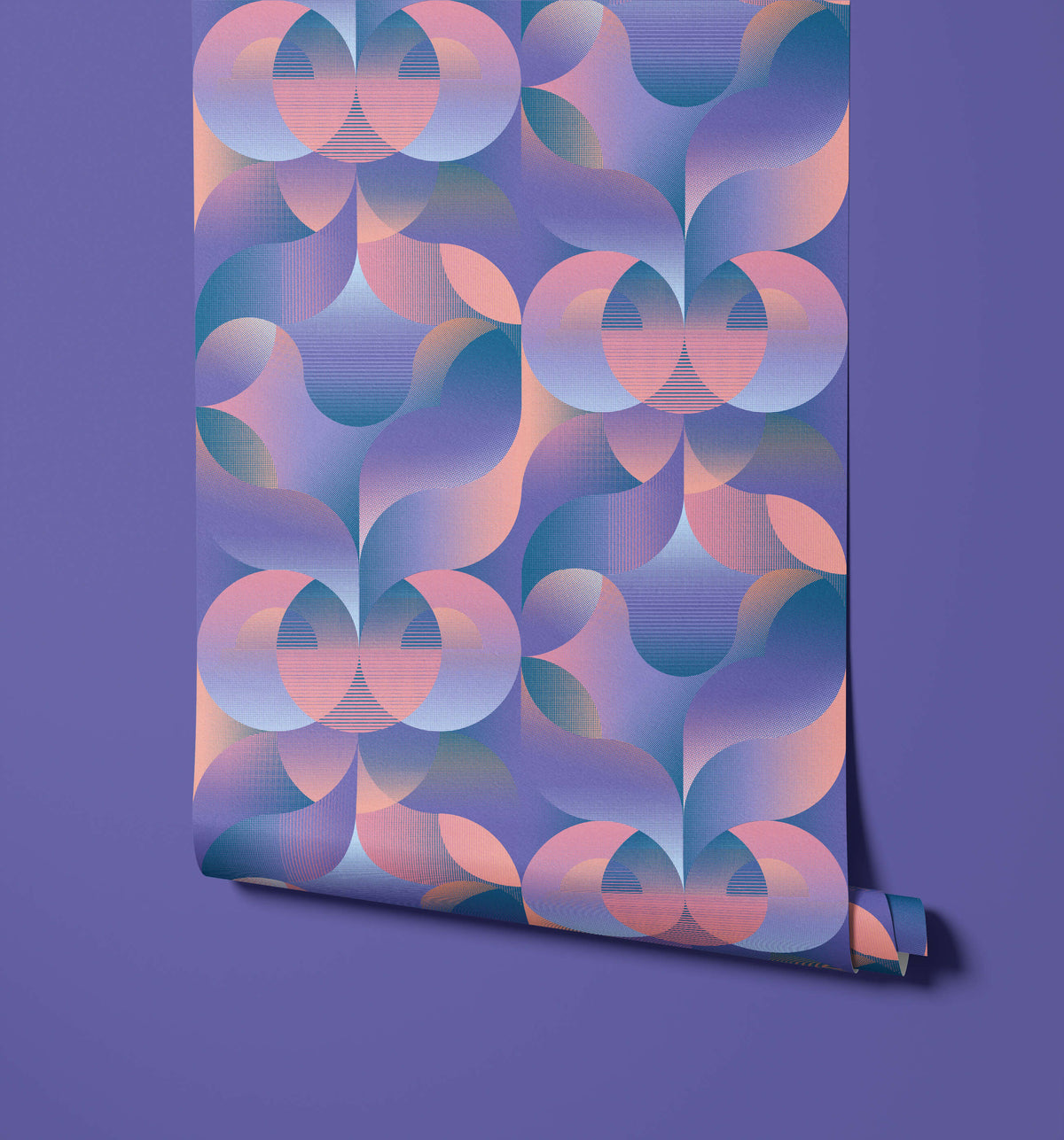 Reflekt Night Metaverse Abstract Pattern Wallpaper