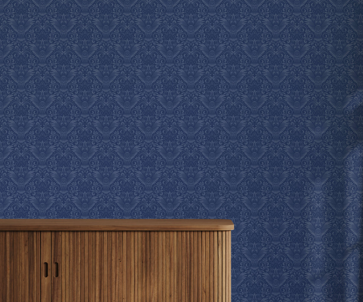 Regus Damask Owl Wallpaper