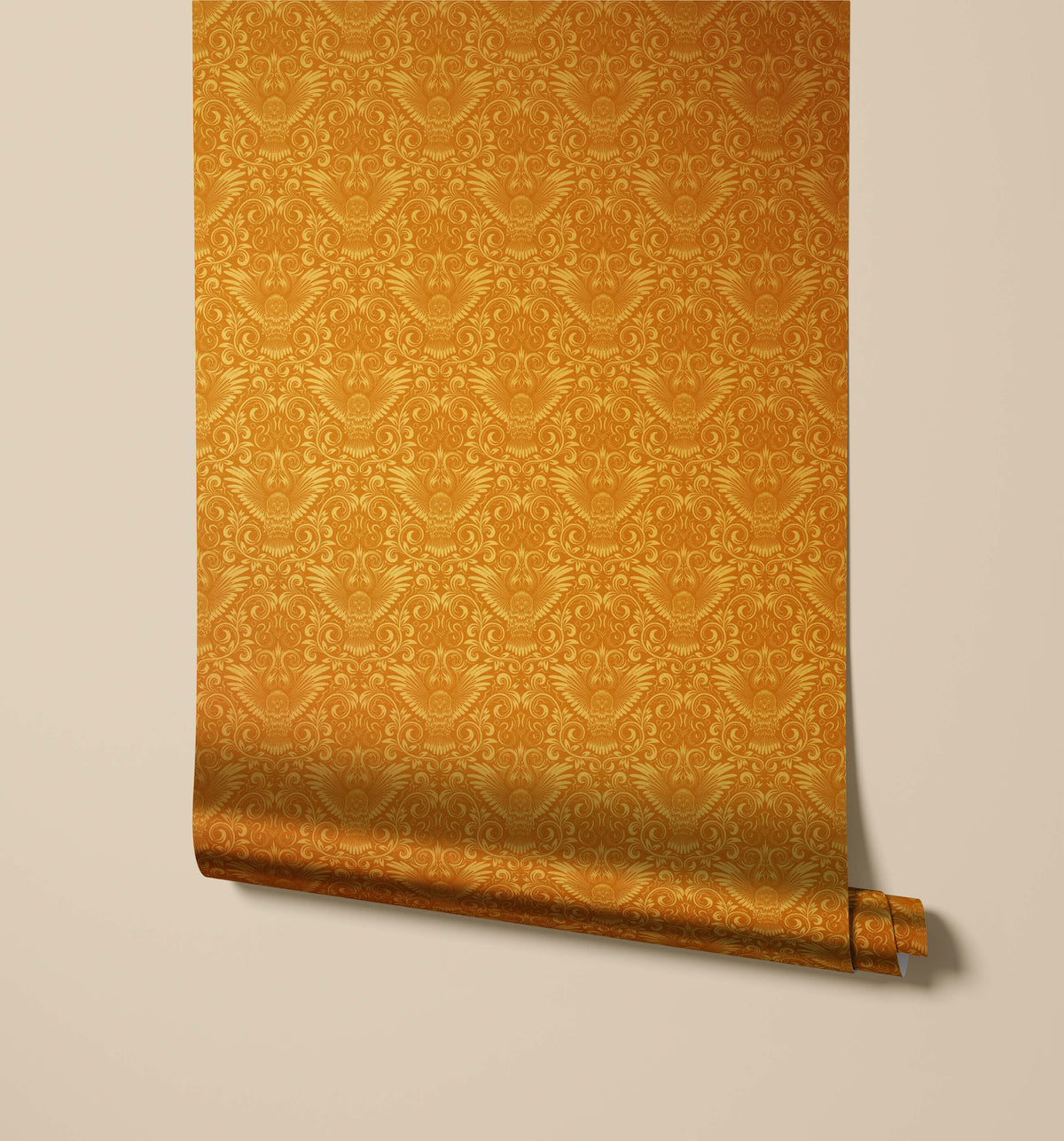 Regus Damask Owl Wallpaper