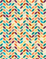 Stem Numerous Retro Colour-ways Wallpaper