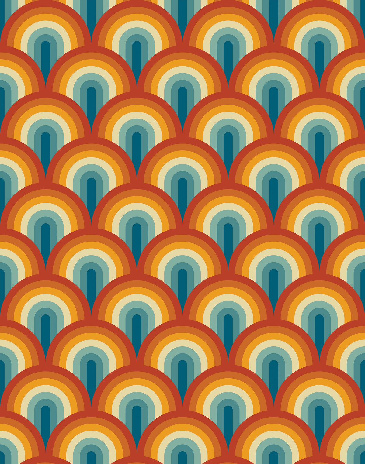 Reynold Retro Rainbow Wallpaper