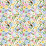 Rosaline Embracing Maximalist Butterfly Flower Wallpaper