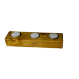 Rustic Wooden T-Light candle holder