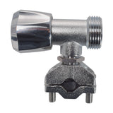 Brass Barbed Bib Tap FULL Connection Kit x2
