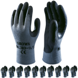 SHOWA 310 Builders Safety Work Gloves with Textured Grip in Black (PACK of 10 PAIRS)