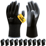 SHOWA 370 Black Lightweight Assembly Grip Safety Gloves (PACK of 10 PAIRS)