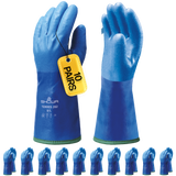 SHOWA Temres 282 Waterproof Thermal Gauntlet Work Gloves (PACK of 10 PAIRS)