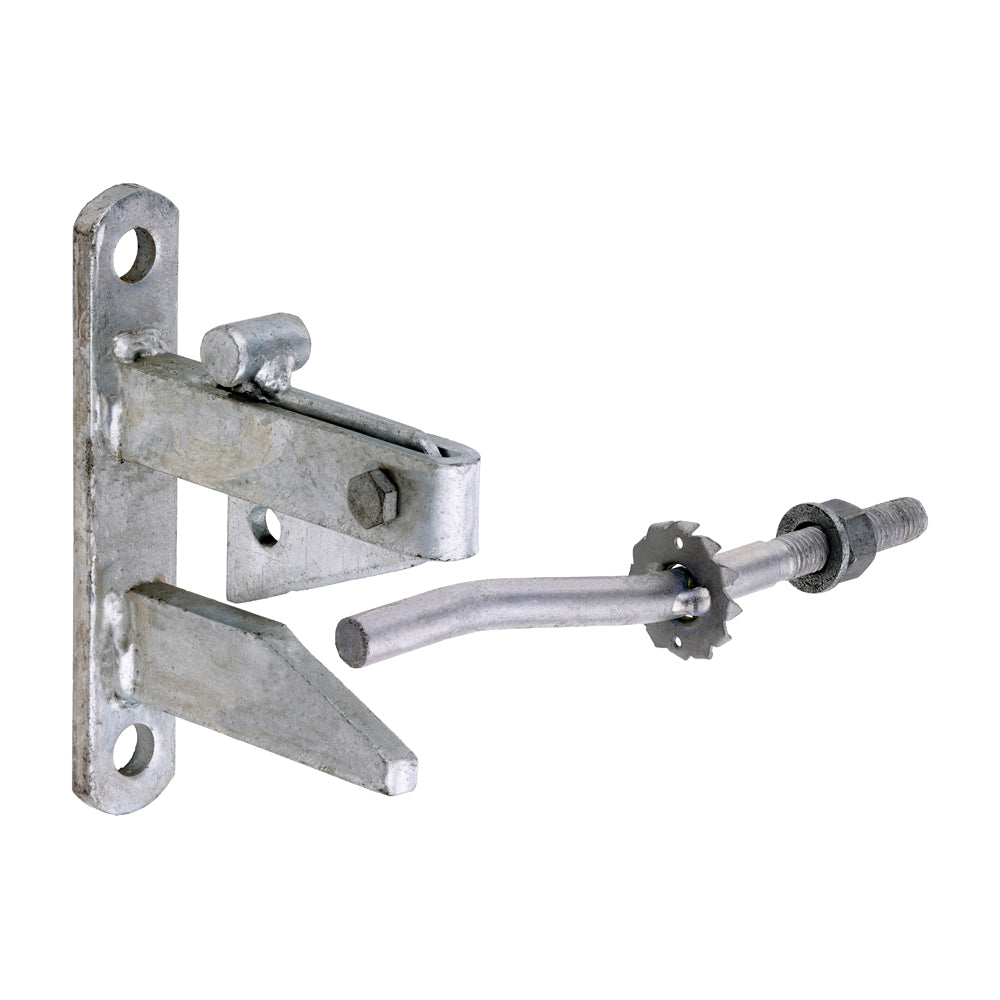 Self Locking Gate Catch with Cranked Striker – Hot Dipped Galvanised