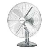Senelux 12 inch Chrome Desk Fan; Great for Home Cooling and Comfort in Bedrooms, Living Rooms and Offices