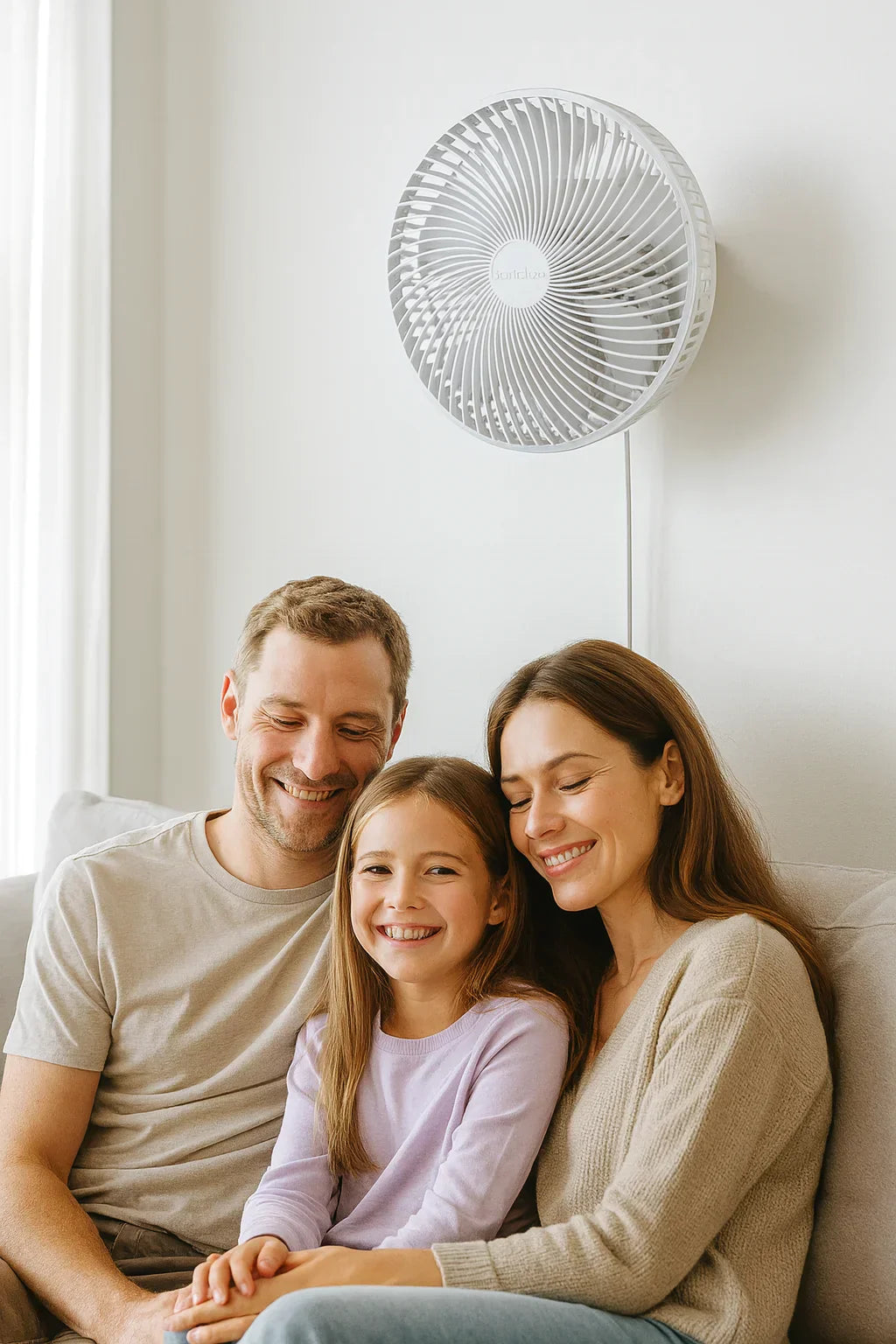 Senelux 10 Inch Wall Fan- Great Home Cooling For Bedrooms, Living Rooms and Kitchen Cooling