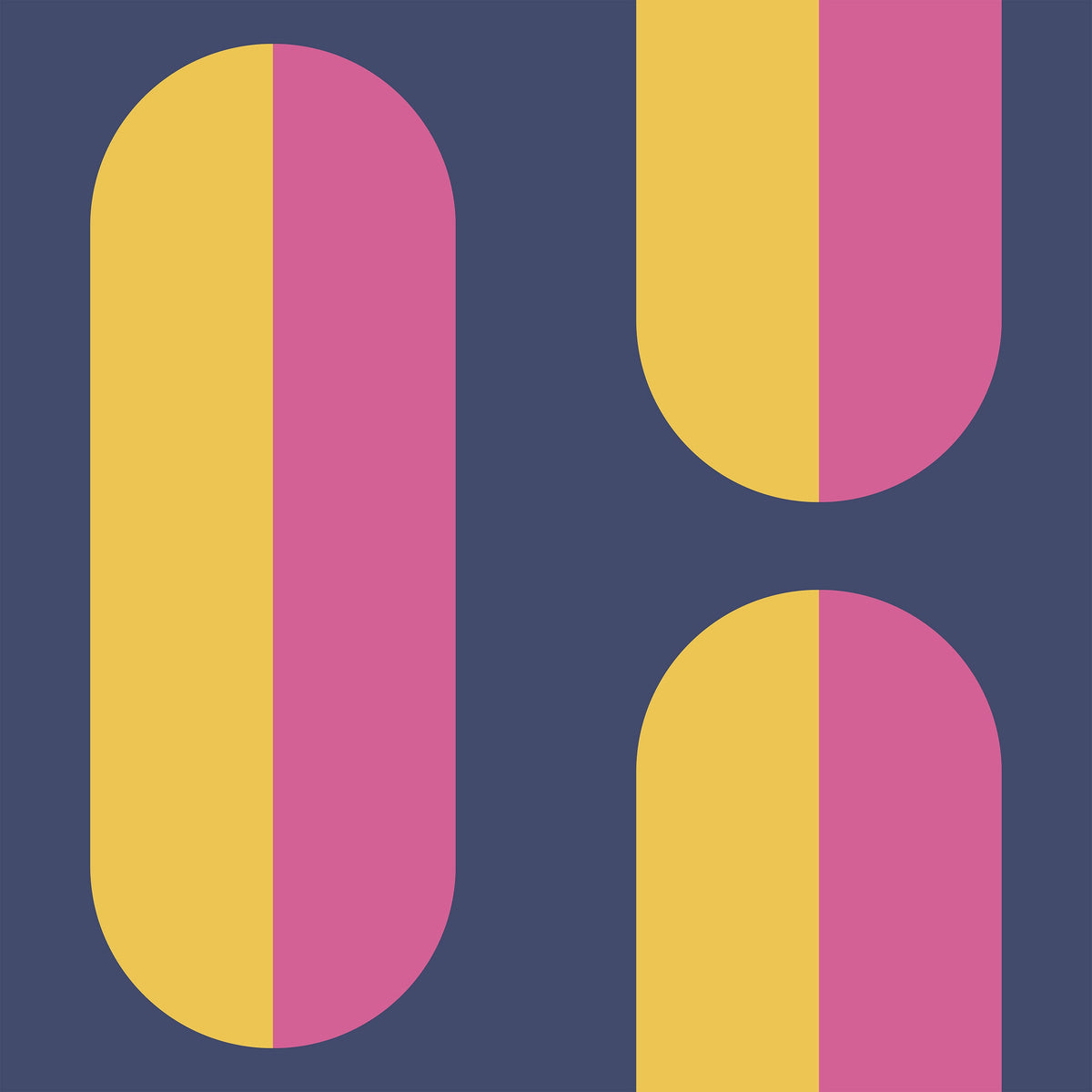 Sherbert Large Geometric Pattern Wallpaper