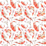 Shinji Vibrant Allure Red Koi Wallpaper