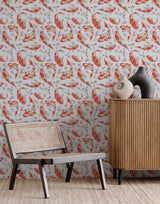 Shinji Vibrant Allure Red Koi Wallpaper