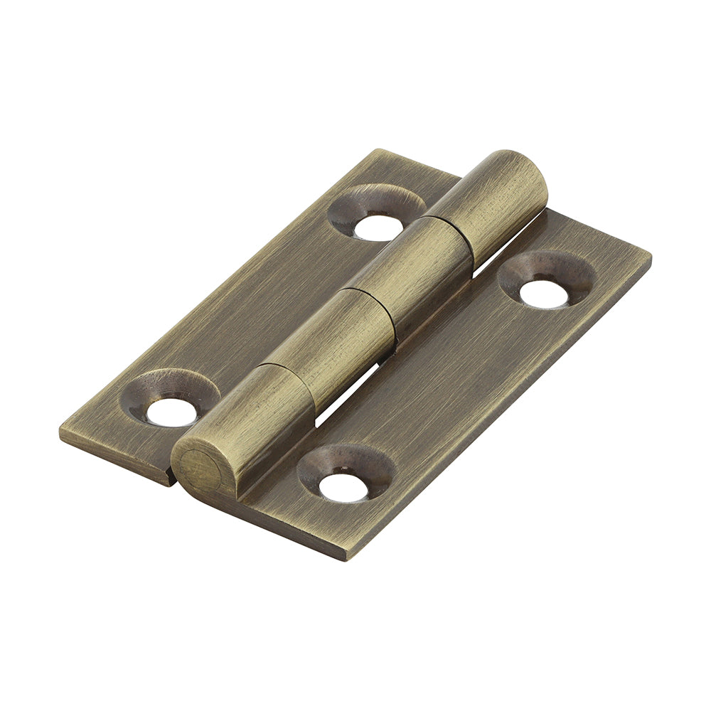 Solid Drawn Hinges – Solid Brass – Antique Brass