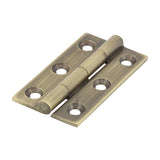 Solid Drawn Hinges – Solid Brass – Antique Brass