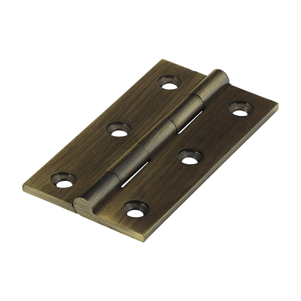 Solid Drawn Hinges – Solid Brass – Antique Brass