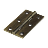 Solid Drawn Hinges – Solid Brass – Antique Brass