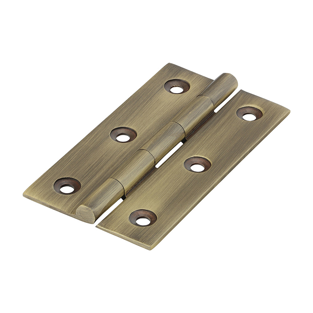 Solid Drawn Hinges – Solid Brass – Antique Brass