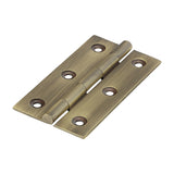 Solid Drawn Hinges – Solid Brass – Antique Brass