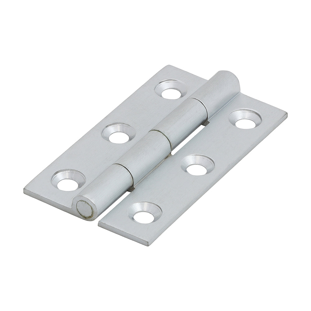 Solid Drawn Hinges - Solid Brass - Satin Chrome