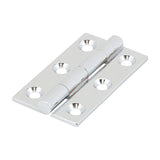 Solid Drawn Hinges - Solid Brass - Polished Chrome